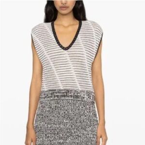 NWT DIANE VON FURSTENBURG Cloud sweater top / vest XS